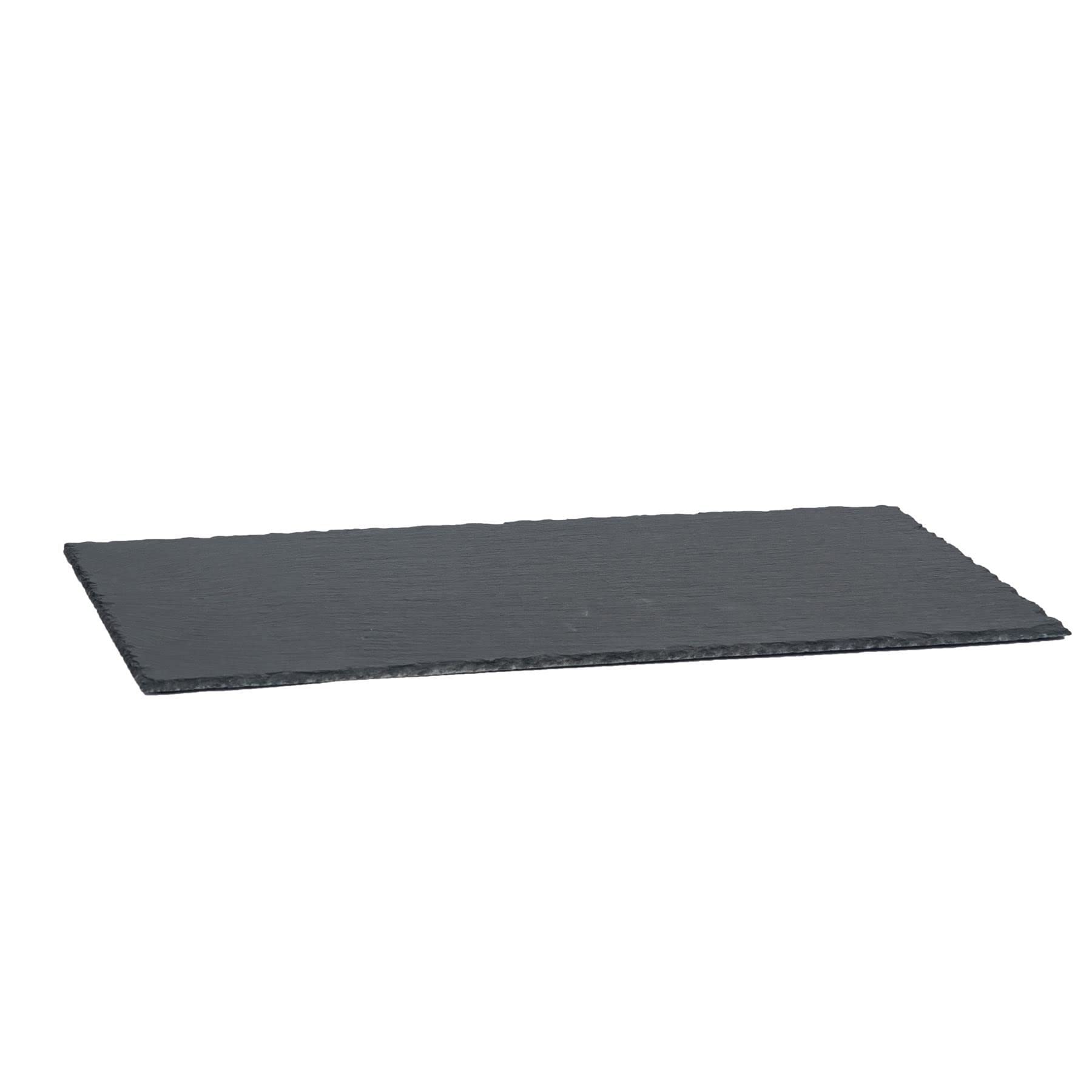 Argon Tableware Slate Table Runner - 50x25cm Grey - Natural Slate - Heat Resistant Serving Platter