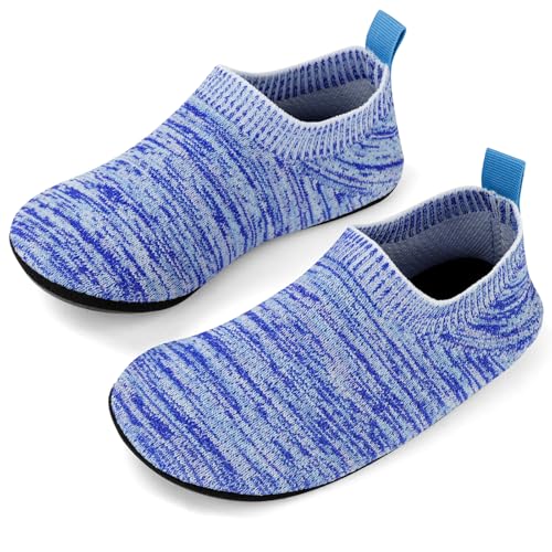 HOTUT Calzini Pantofole da Casa Bambini, Ragazzi Ragazze Scarpe Interne a Maglia Antiscivolo, leggero antiscivolo pantofole a piedi nudi bambini pantofole, Antiscivolo Inferiore in Gomma Kids Slipper