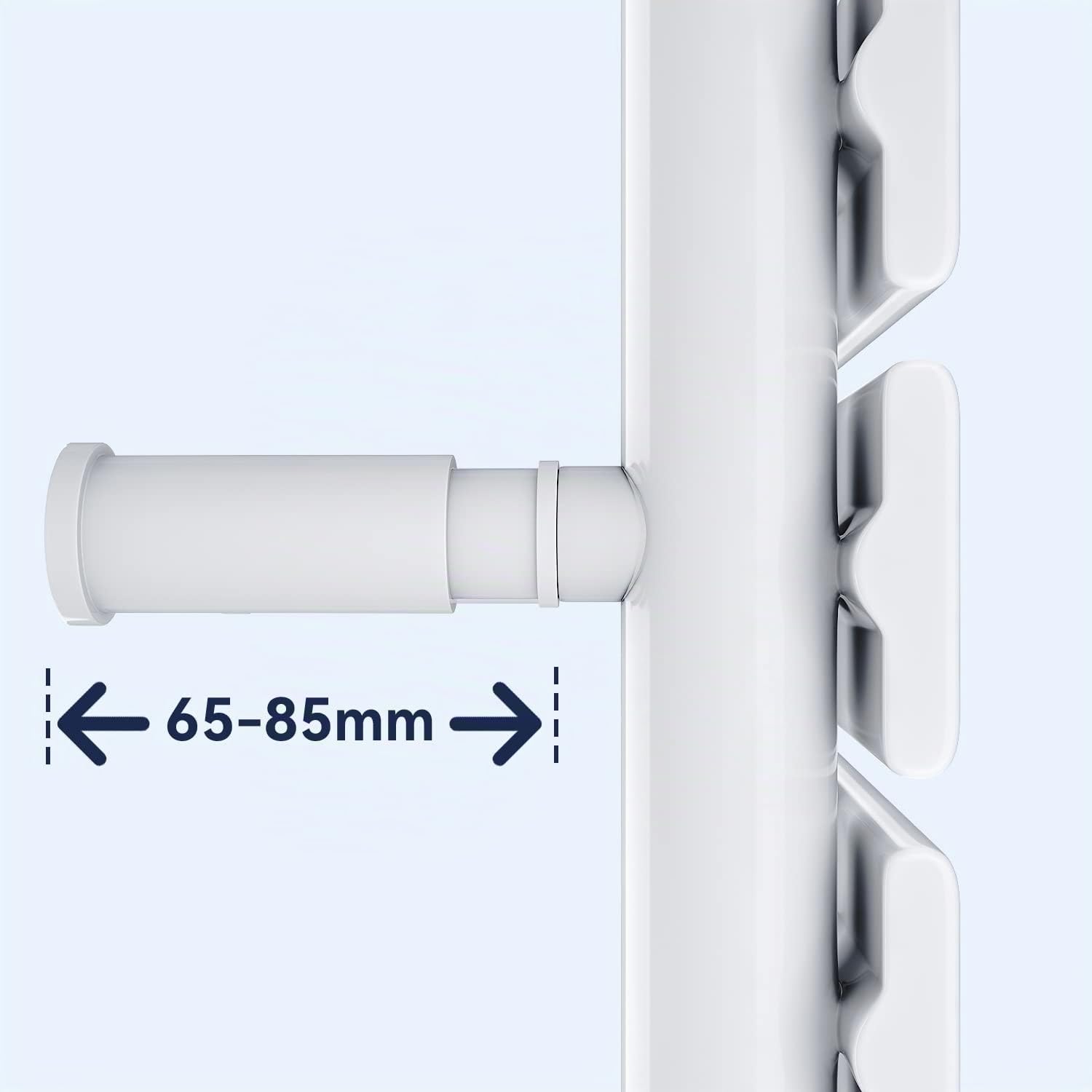 SONNI Badheizkörper Flach Handtuchtrockner 762 x 400 mm Weiß | Handtuchwärmer Seitenanschluss Panel Handtuchheizkörper
