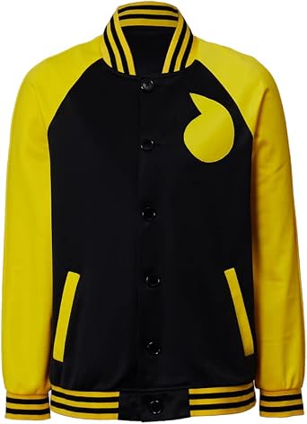 Mens Anime Cosplay Costume Evans Uniform Jacket Baseball Varsity Coat Daily Sports Coat