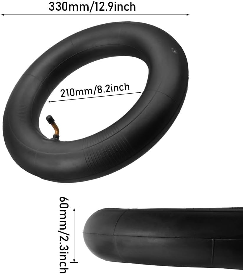 3.50-8 3.25-8 3.00-8 Inner Tubes For TR87/TR13 Vavle Stem Pneumatic Wheelbarrow Cart Garden Cart Wagons Spare(90 Bent)