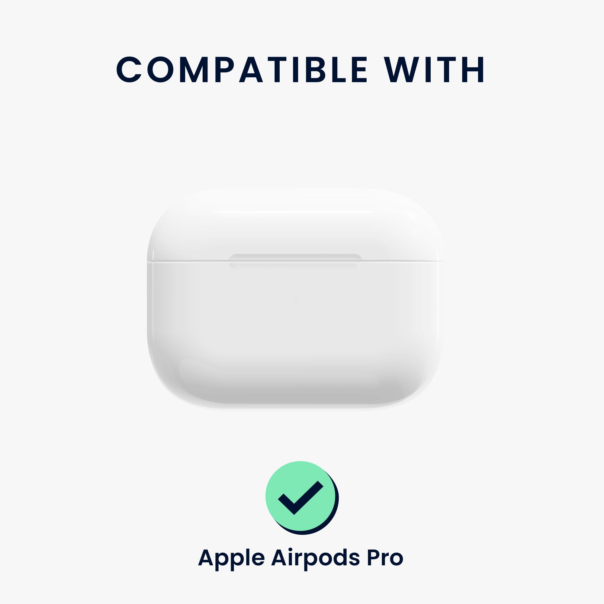 kwmobile Case Compatible with Apple AirPods Pro Cover - TPU Silicone - Wireless Headphones Case - Transparent - Image 2