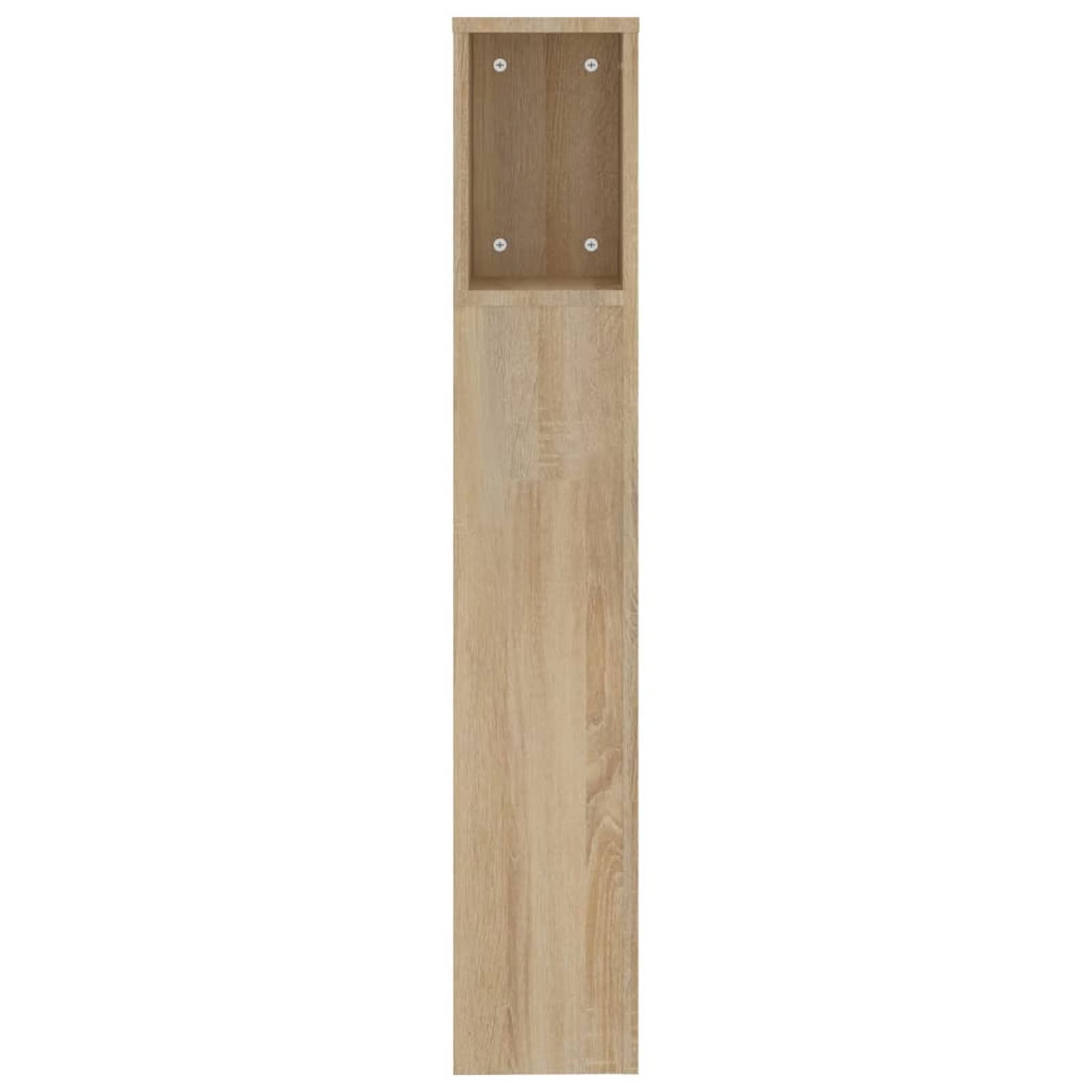 Homgoday Hoofdbord met led, sonoma-eiken, 100 x 18,5 x 103,5 cm, meerlaags hout, hoofdeinde voor tweepersoonsbed, rugleuning voor bed en bank