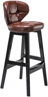 Tokyia norte de Europa Retro Silla Silla de madera maciza Bar Cafetería Restaurante Taburete alto Taburete Silla de la barra del respaldo cajero Barra Silla equipamiento casero de alta moda for la coc