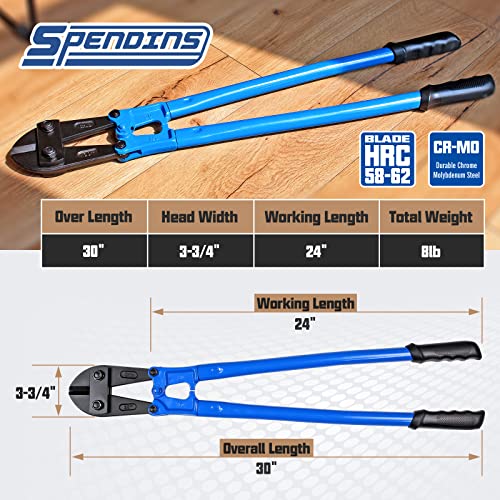 Spendins SDBC Bolt Cutter With Drop Forged Cr-Mo Alloy Steel Blades,With Ergonomic Handle,Heavy Duty Metal Cutter thumb #1