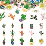 Matériau : les breloques en forme de cactus sont fabriquées en alliage et émail de haute qualité, fiables, robustes et légères, pas faciles à endommager ou à rouiller, résistantes à la corrosion, peuvent être utilisées et conservées pendant une longue période