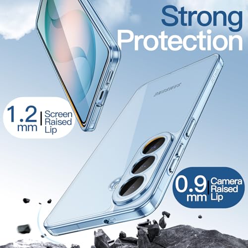 Image of JETech Cover Case for Samsung Galaxy S26, Camera Lens Full Protection, Non-Yellowing Shockproof Bumper Phone Cover, Anti-Scratch Hard PC Back (Sky Blue)