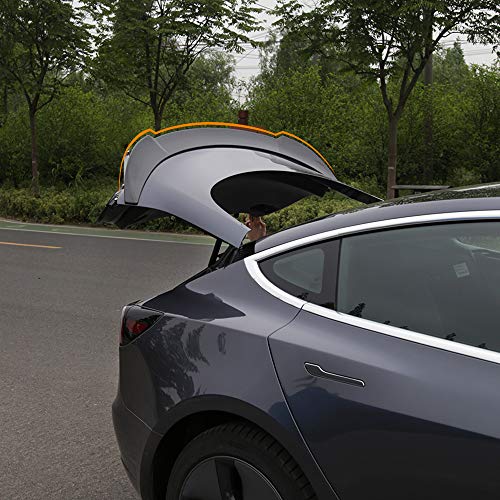 Fit Tesla Model 3 2017-2023 Spoiler Wing Sports Car Rear Spoiler Car Styling Kits For Tesla Model 3 Accessories (Glossy Carbon Fiber Pattern) #TOP3