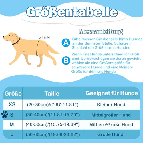 3 Stück Wiederverwendbare Hundewindeln,Hochabsorbierend Höschen für weibliche Haustiere,Hygienische Waschbare Windel Hund,Windeln für Hündinnen bei Läufigkeit und Inkontinenz (s, Muster 1)