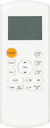RG57A16/BGEF AC A/C mando a distancia de repuesto compatible con aire acondicionado Midea RG57A3 RG57D/BGE RG57B/BGE RG57A3/BGEF RG57A2/BGEF RG57H3