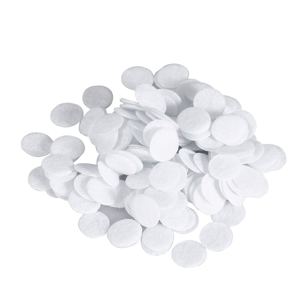 Filtro de microdermoabrasión, almohadillas de filtro redondas de nuevo filtro de algodón 500 piezas para la máquina de belleza de eliminación de puntos negros (10 mm/0,39 pulgadas)