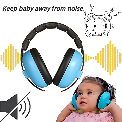 Kids Ear Protection Noise Cancelling Headphones Baby Ear Defenders Adjustable Hearing Protection Earmuffs Safety Earmuffs Noise Reduction for 0-3 Children Sleeping Airplane - Image 4