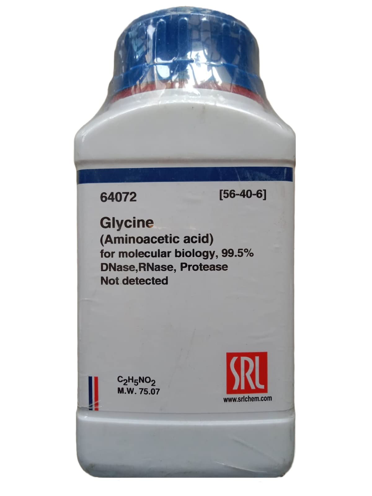 SRL Glycine for Molecular Biology, 99.5% 500Gm, CAS 56-40-6, Molecular Formula : C2H5NO2, Storage : Room Temperature, Shelf Life : 60 Months, for laboratory use only. (B0C2NHG658) Amazon Price History, Amazon Price Tracker
