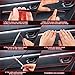 Tallew 26 Pack Interior Car Accessories Car Auto Interior Moulding Trim Vent Outlet Air Conditioner Trim Strip Cup Holder Universal Pinstriping Filler Insert Decor with Scraper for Women Men(Red)