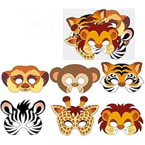 Playwrite 12 Jungle Animals Card Masks Cover