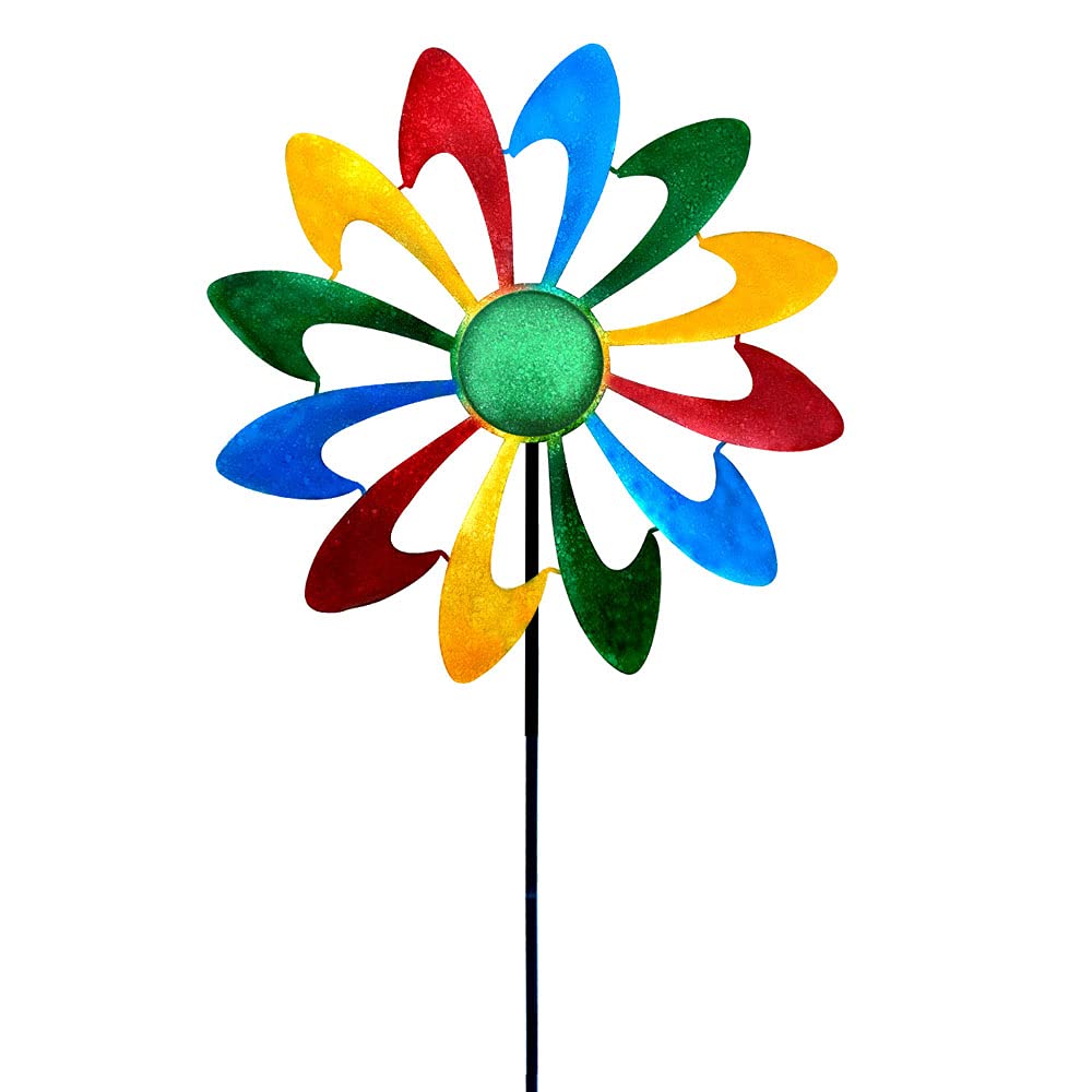 CENPEK Wind Spinner 11.5 Inch Wind Sculptures for Patio Lawn and Garden Let You Feel Different Visual Effects and Relax Your Mood