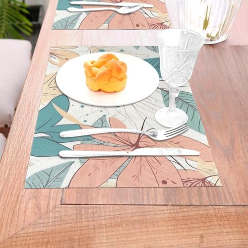 Sets de table tissés haut de gamme au design minimaliste pour tables de salle à manger raffinées