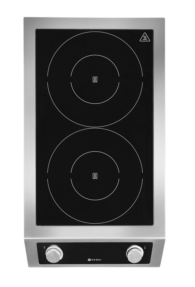 HENDI Fornello a Induzione Modello 7000, Metallico, 2 x 3500 W