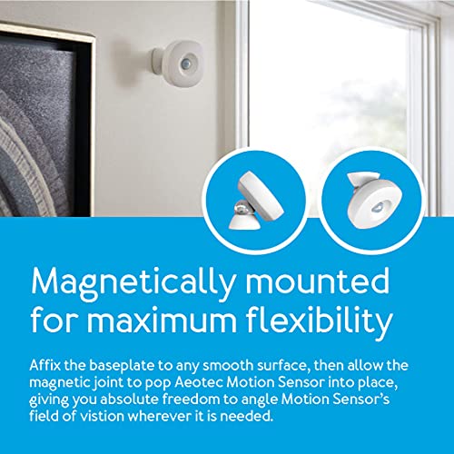 Aeotec Smartthings Motion Sensor, Zigbee, Magnetic Mounting, Works With Smart Home Hub And Compatible Zigbee Hubs #TOP3
