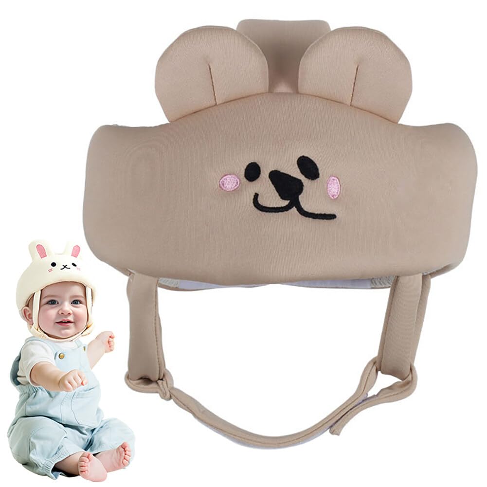 Surakey Baby Safety Helmet for Crawling Walking Baby Head Protector Cap Adjustable Baby Head Cushion Bumper Bonnet for Learning to Walk Breathable Protective Helmet, Type 4