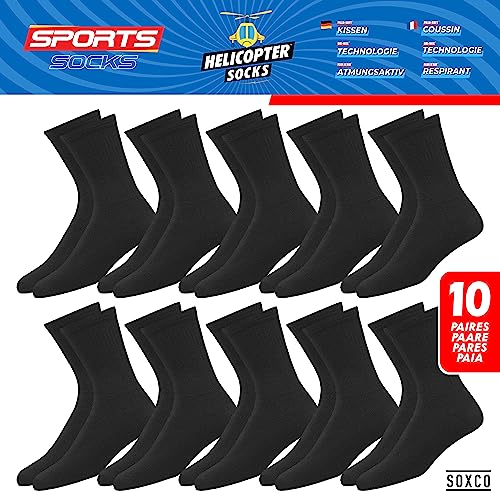 Men's Sports Socks 10-Pack Cushioned Crew Socks, Pack of 10 Pairs3