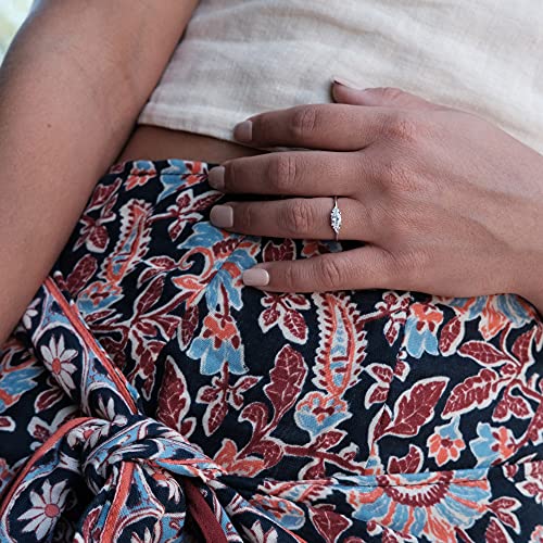 Sterling Silver 925 Oval Cut Prong Stacking Ring3