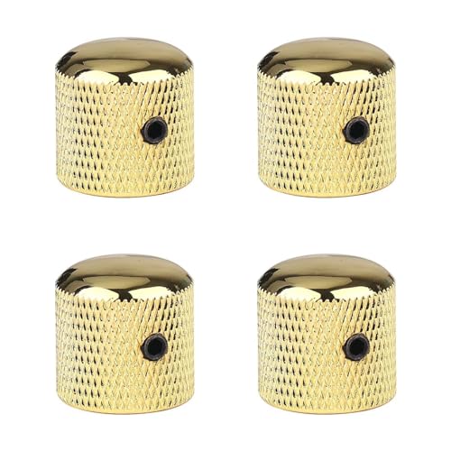 4 pomos de metal para guitarra de tono dorado de volumen para Fender Telecaster Gibson Les Paul...