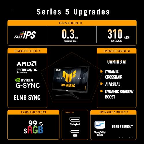 ASUS TUF Gaming VG259QM5A écran gaming 24,5" Full HD 310Hz - photo 3
