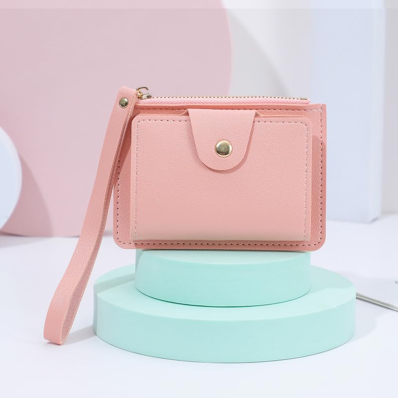 wristlet wallet-card bag, coin purse 2 in 1, multi-slot PU leather wrist wallet, large capacity to meet your storage (Pink)3