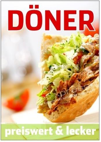 net-xpress Gastroplakat für Döner-Werbung A1, Werbeplakat Plakat Poster ...
