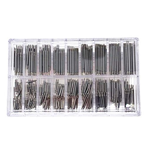 Fangfeen 360pcs 8-25mm Profesional del Reloj Barras del Resorte de reparación de reemplazo Bares 8-25mm de eslabones de Acero Inoxidable Pulsera de Pin alternativos Reparación