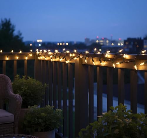 Miniatura 12 de Brite Star Cadena de luces de Navidad de 100 unidades, mini, transparentes - 22 pies de luces de árbol de Navidad para interiores y exteriores con