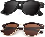KALIYADI Lunettes de soleil pour Hommes Femmes Lunettes de Soleil polarisé avec UV Bloquer pour conduire la pêche