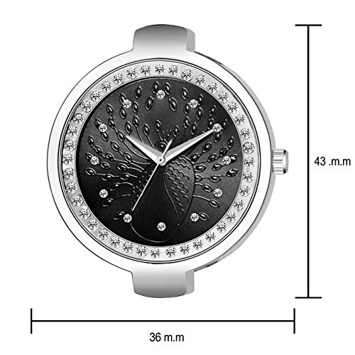 Image of Acnos Silver Plated Mesh Chain Analog Watch for Women - Black /Blue /White /Pink /Brown Dial