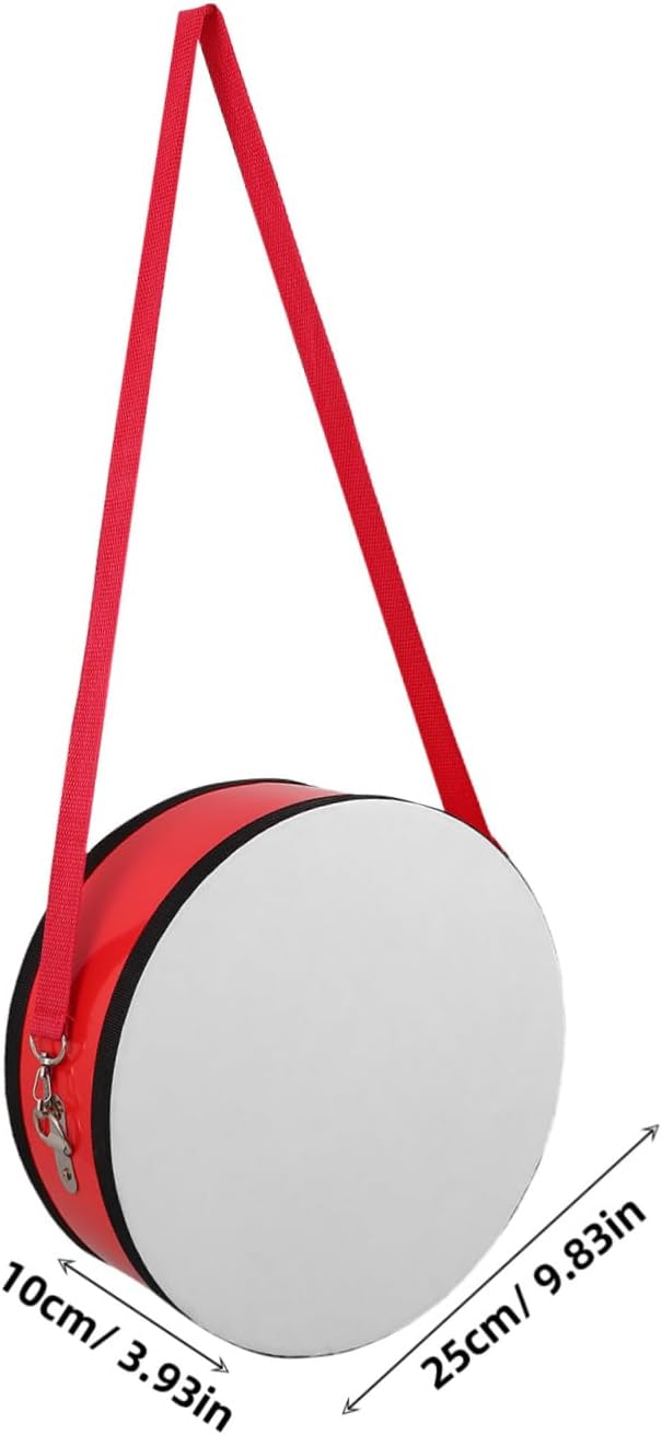 Toddmomy 1Set Red Snare Drum for Portable Marching Instrument with Strap Enhances Rhythm Skills and Teamwork for School Performances and Outdoor Events