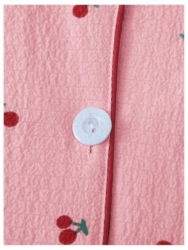 Image of Verdusa Pajamas For Women Set 2 Piece Summer Pajama Sets Cute Pjs Lounge Matching Button Shirt with Shorts