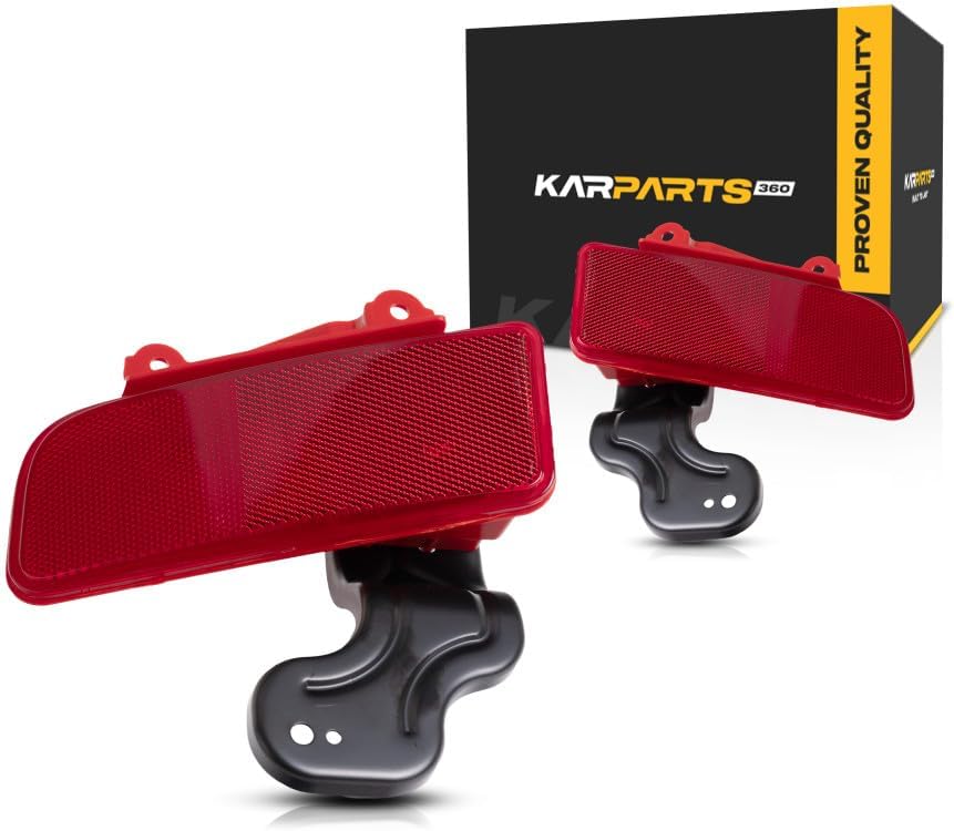 For 2015-2016 Honda CR-V Pair Driver and Passenger Side Rear Bumper Reflector CAPA Certified With HO1184108 HO1185108 - Replaces 33555-T1W-A01 33505-T1W-A01