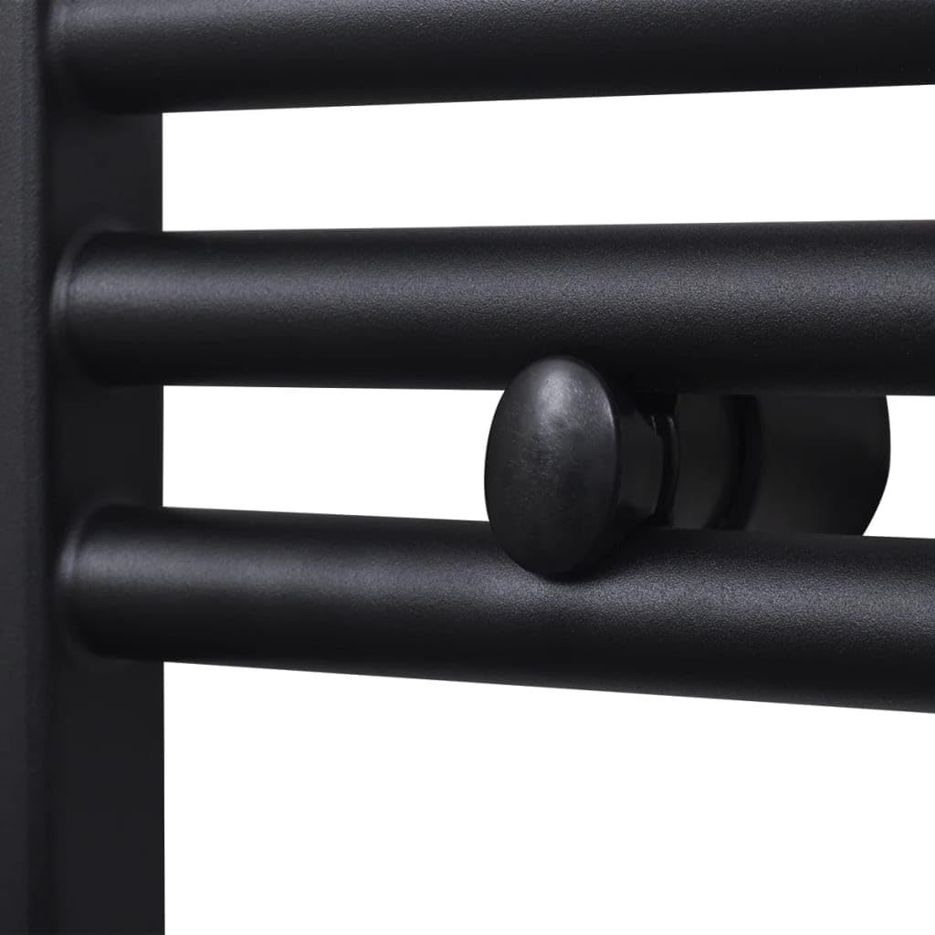 Genérico Radiador toallero de baño Recto Negro 600 x 1160 mm,Casa y jardín,Electrodomésticos,Control del Clima,Radiadores-141908