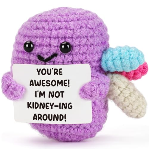Weming Funny Compliment Gift – Purple Crochet Kidney...