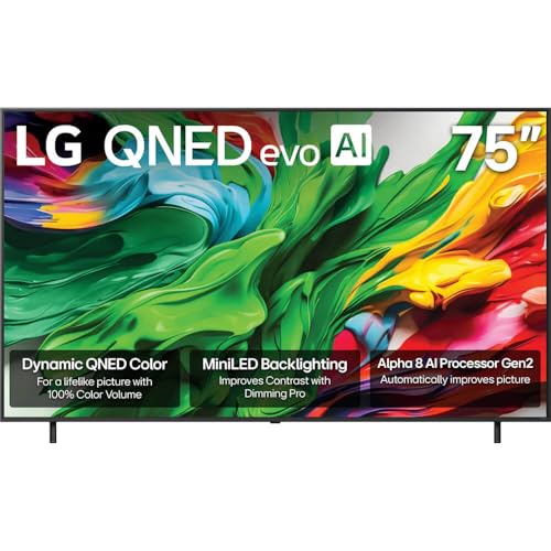 LG 75QNED85A 75 inch Class 85A Series QNED evo AI MiniLED 4K UHD Smart webOS TV (2025)