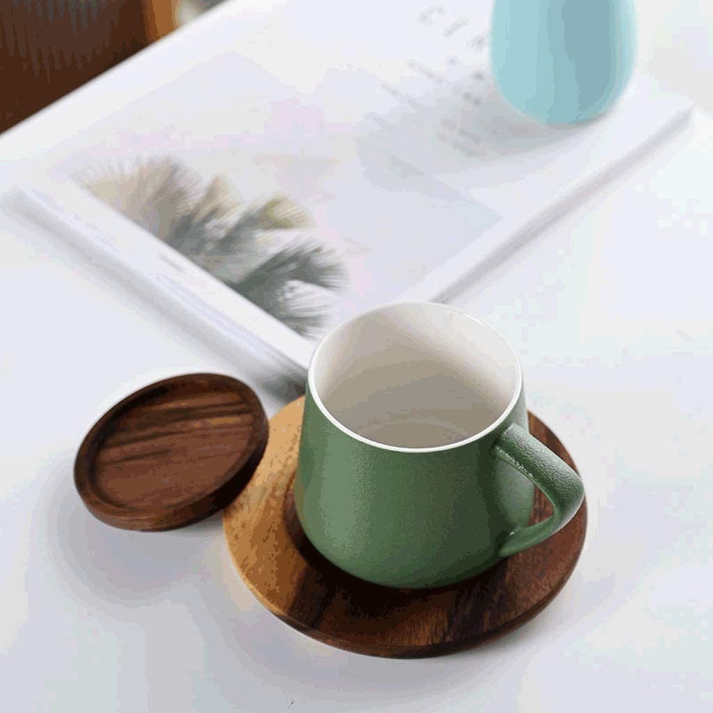 FiliżAnki Kubek PodróżNy Kubek Do Kawy W Stylu Minimalistycznym Z Pokrywką Duży Kubek Ceramiczny Z Uchwytem Wielofunkcyjny Kubek Do Kawy Wielokrotnego Użytku Kawa Kubek Kubek (Blue : Black, Size : 4