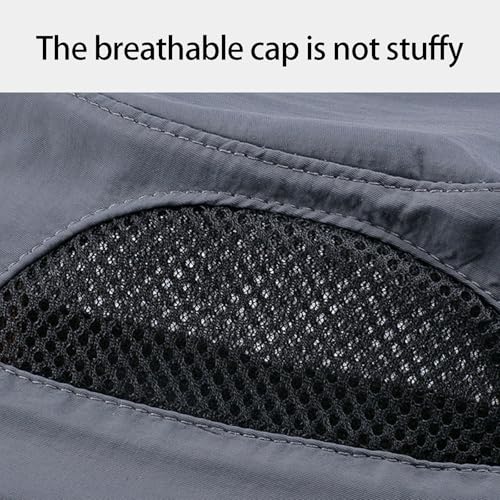 Chapeau de soleil anti-coup de chaleur avec protège-nuque et ventilation mécanique active