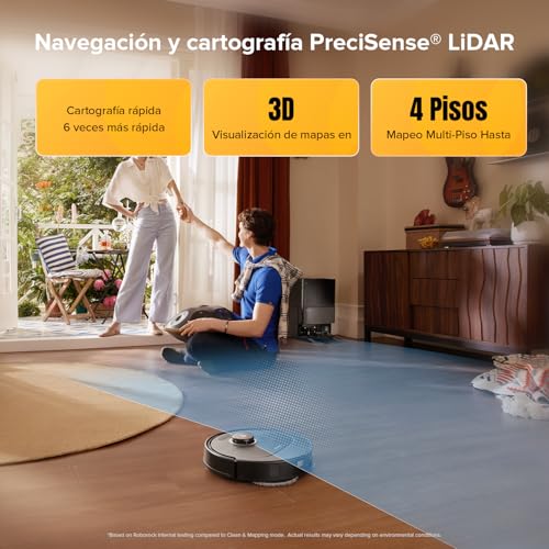 Variante de roborock robot aspirador Qrevo S5V Auto Vaciado Negro