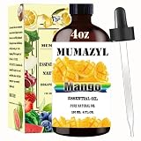 Mango Essential Oil, Mango Oil 4 Fl Oz 120ML for Diffuser Humidifier Yoga Cleaning DIY Candle Soap Making Essential Oils