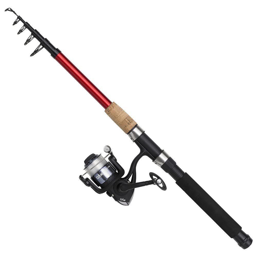 DAM Fighter Pro Combo Telescopic Spinning Combo, 210cm 10-30G, Black