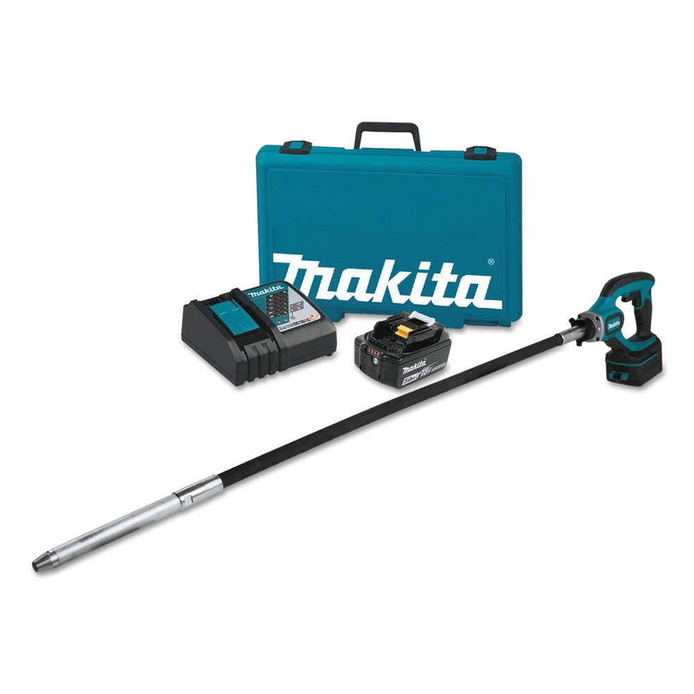 Makita XRV01T 18V LXT Lithium-Ion Cordless 4 Concrete Vibrator Kit 5 0Ah