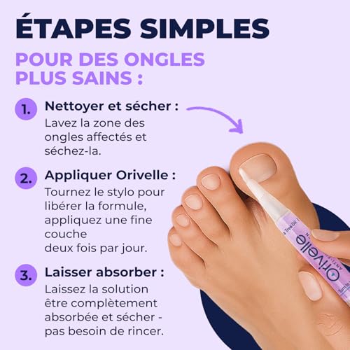 Nail Care Pen Mycose | Stylo Mycose Ongles Des Pieds | Traitement 3en1 Elimine la Mycose pour Nourrir et Régénérer les Ongles | Favorise la Croissance Saine des Ongles (Lot de 2) – Image 6