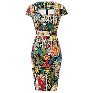 Grace Karin jaren ‘50 vintage retro rockabilly jurk, potlood jurk