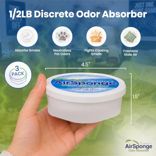 Image of Nature's Air Sponge - Designer Pack Sponge Odor Absorber, 1 /2 Lb - 3 Pack