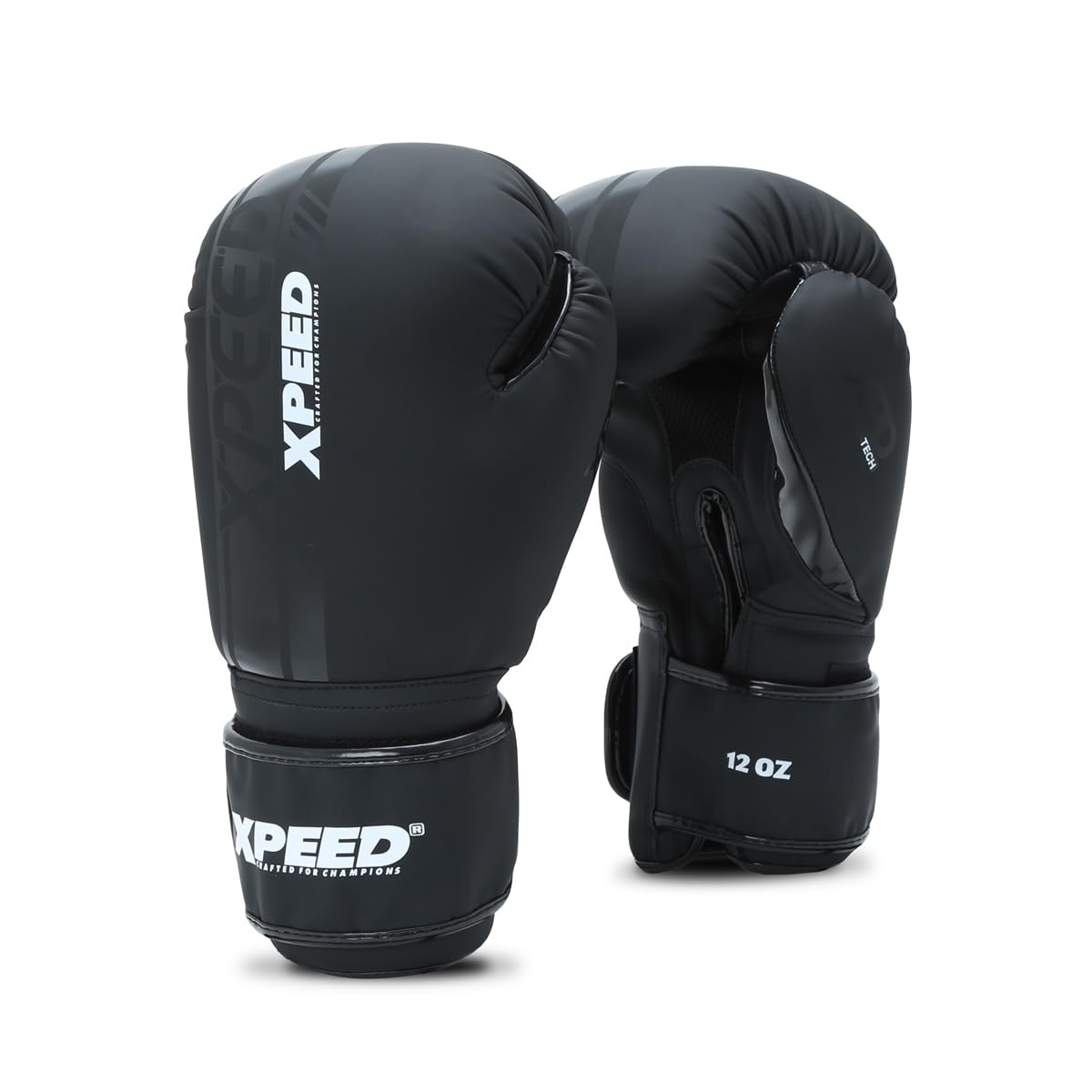 Xpeed Premium Matt PU Boxing Gloves || Soft and Comfortable || Mixed Martial Arts Gloves || Training || Bag Gloves- Black (Pair of 1) (8oz)-picture-18